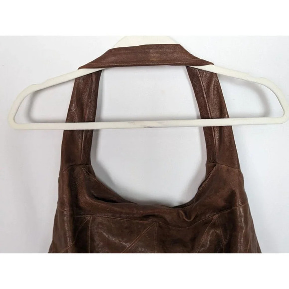 Y2K 90s Vintage Rafe New York Over Shoulder Hobo Bag Patchwork Leather Purse - Picture 11 of 13